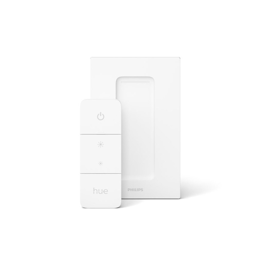 Set de 2 becuri LED reglabile Philips Hue White Ambiance GU10/4,2W/230V 2200-6500K + comutator dimmer