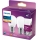 Set de 2 becuri LED Philips P45, soclu E27, 2,2W/230V, 2700K