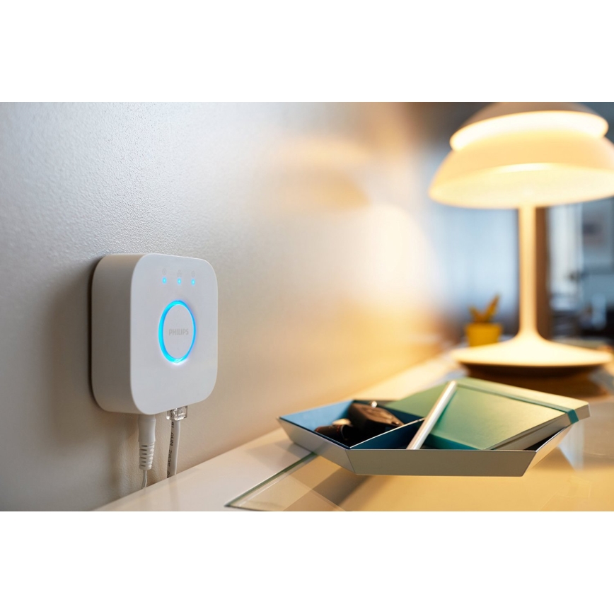 Set 2x becuri LED dimabile Philips Hue WHITE AMBIANCE GU10/4,2W/230V 2200-6500K + Hue bridge