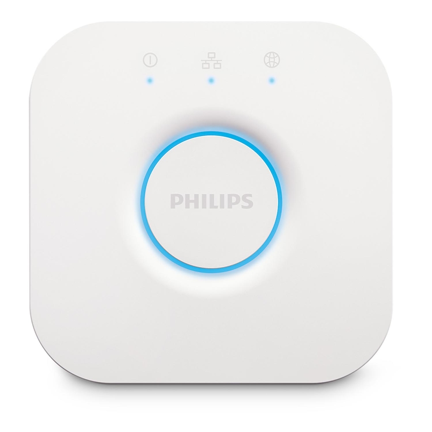 Set 2x becuri LED dimabile Philips Hue WHITE AMBIANCE GU10/4,2W/230V 2200-6500K + Hue bridge
