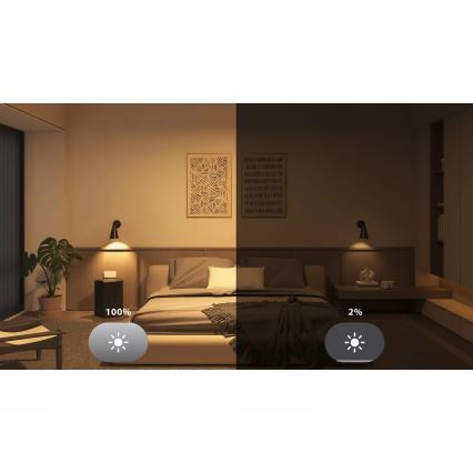 Set de 2 becuri LED reglabile Philips Hue White E27/9,5W/230V 2700K