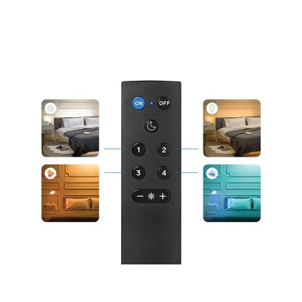 Set de 2 becuri LED RGBW dimerizabile A60 E27, 9W, 230V, 2200-6500K, Wi‑Fi + telecomandă - WiZ
