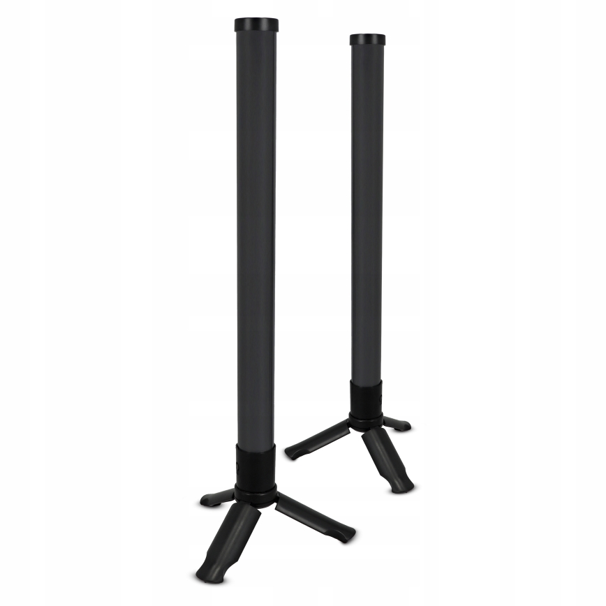 Set de 2 lămpi de birou LED RGBIC, reglabile (LED/5W/5V), negre, cu telecomandă