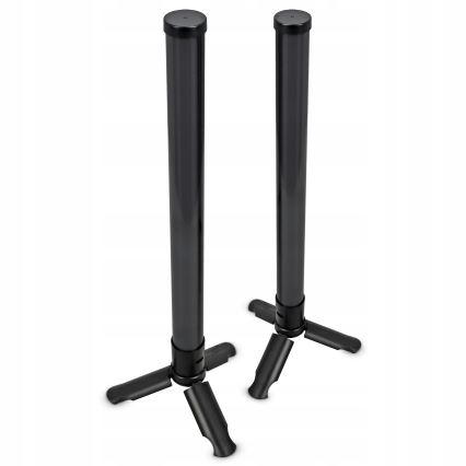 Set de 2 lămpi de birou LED RGBIC, reglabile (LED/5W/5V), negre, cu telecomandă