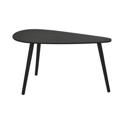 Set de 2 măsuțe de cafea SOLE 60/80×30/40 cm, negru