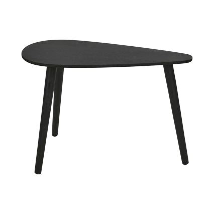 Set de 2 măsuțe de cafea SOLE 60/80×30/40 cm, negru