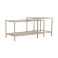 Set de 2 mese de cafea SARON 90 x 50 cm, gri/transparent