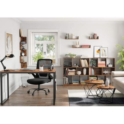 Set de 2 mese de cafea TALIA, maro/negru