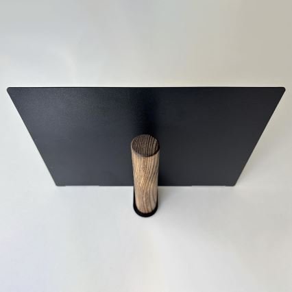 Set de 2 polițe de perete, 15 x 21 cm, negre