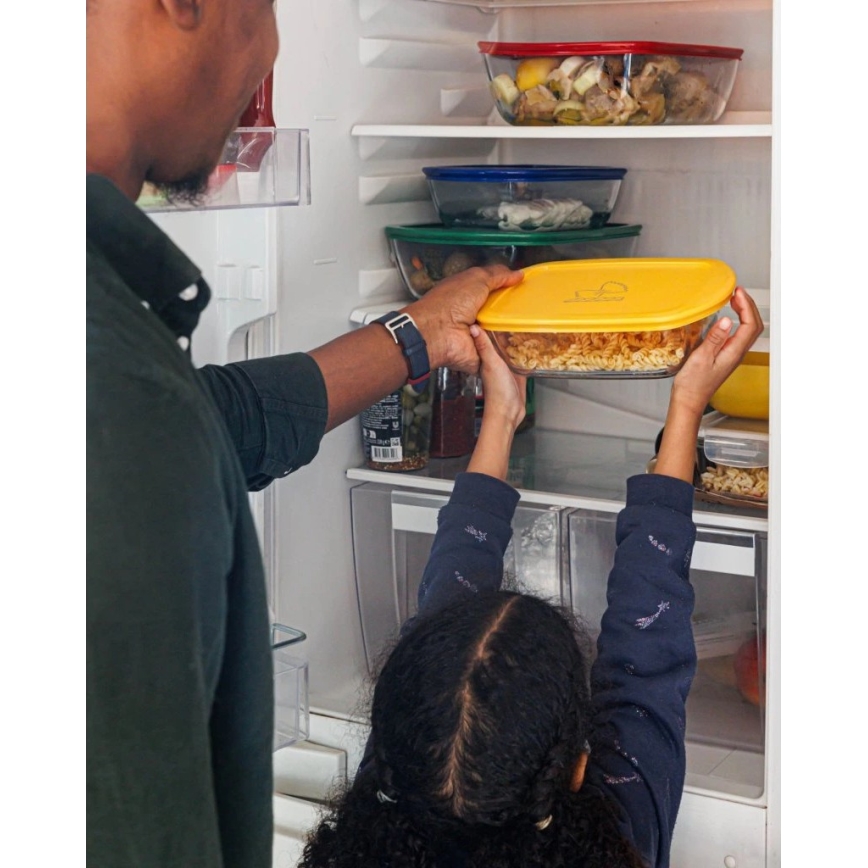 Set de 2 recipiente din sticlă pentru alimente PYREX 1,2/2,5 l