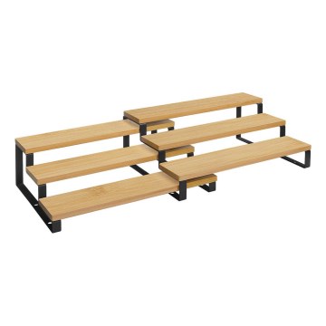 Set de 2 suporturi pentru condimente MARGE, negru/maro