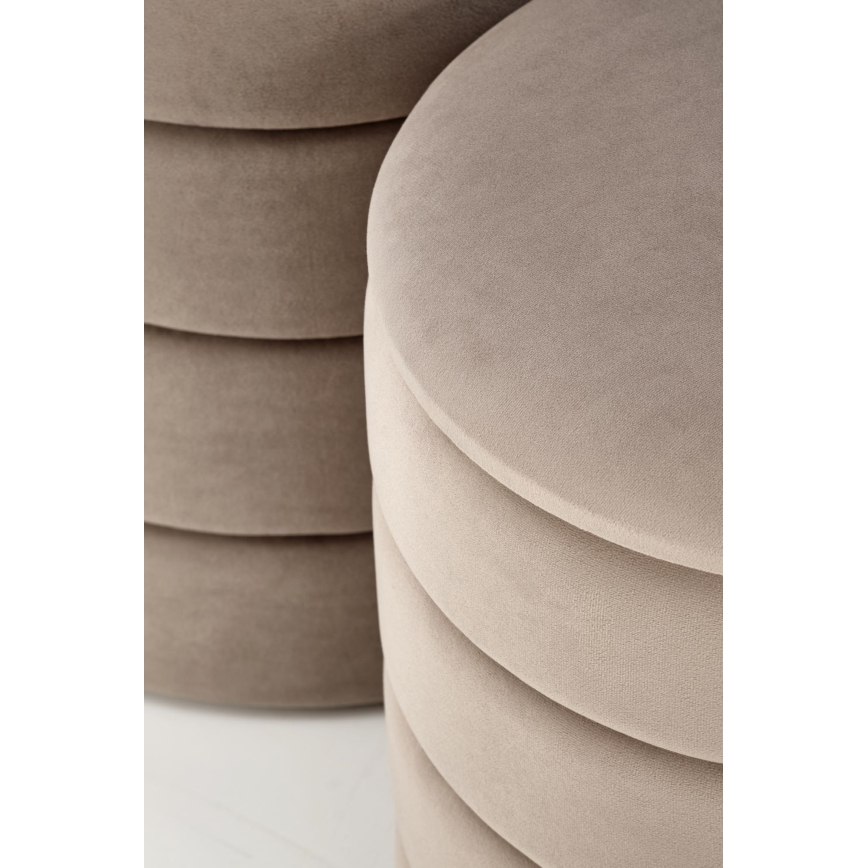 Set de 2 tabureți PAX Ø 33/40 cm, taupe