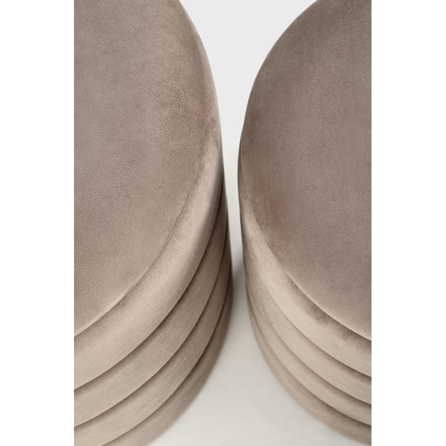 Set de 2 tabureți PAX Ø 33/40 cm, taupe