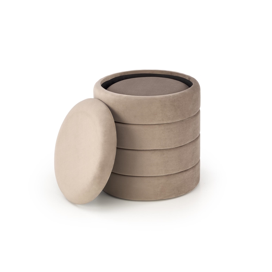 Set de 2 tabureți PAX Ø 33/40 cm, taupe