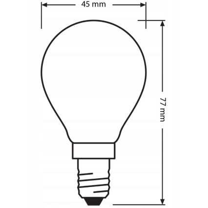 Set de 3 becuri LED BASE CLASSIC FILAMENT E14/5,9W/230V 4000K - Osram