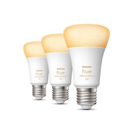 Set de 3 becuri LED dimabile Philips Hue WHITE AMBIANCE A60 E27/6W/230V 2200-6500K
