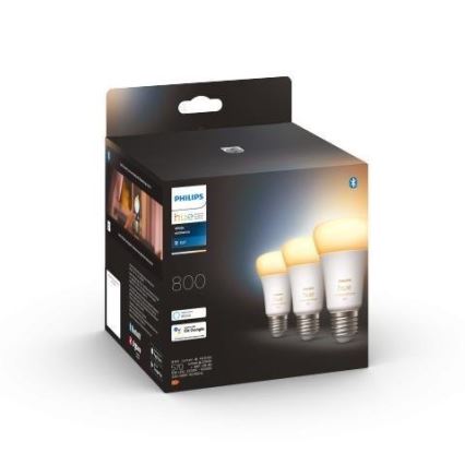 Set de 3 becuri LED dimabile Philips Hue WHITE AMBIANCE A60 E27/6W/230V 2200-6500K