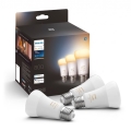 Set de 3 becuri LED dimabile Philips Hue WHITE AMBIANCE A60 E27/6W/230V 2200-6500K