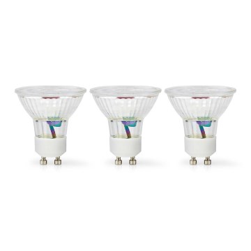 Set de 3 becuri LED GU10, 4,5 W / 230 V, 2700 K