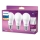 Set de 3 becuri LED Philips A60, soclu E27, 13 W, 230 V, 2700 K