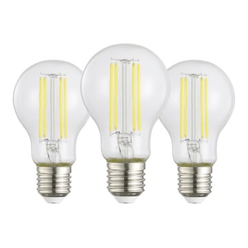 Set de 3 becuri LED Vintage A60, E27/3,8W/230V, 2700K - Eglo 110437
