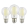Set de 3 becuri LED Vintage A60, soclu E27, 7,2 W, 230 V, 2700 K - Eglo 110438