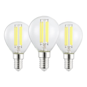 Set de 3 becuri LED Vintage P45 E14/2,2W/230V 2700K - Eglo 110441