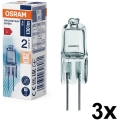 Set de 3 becuri pentru cuptor HALOSTAR G4/10W/12V 2700K - Osram