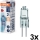 Set de 3 becuri pentru cuptor HALOSTAR G4/10W/12V 2700K - Osram