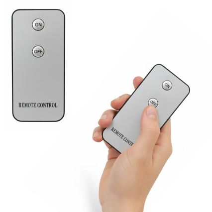 Set de 3 lumânări LED BRILLO, alimentare 2x AA, negru, cu telecomandă