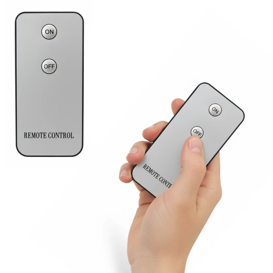 Set de 3 lumânări LED BRILLO, alimentare 2x AA, negru, cu telecomandă