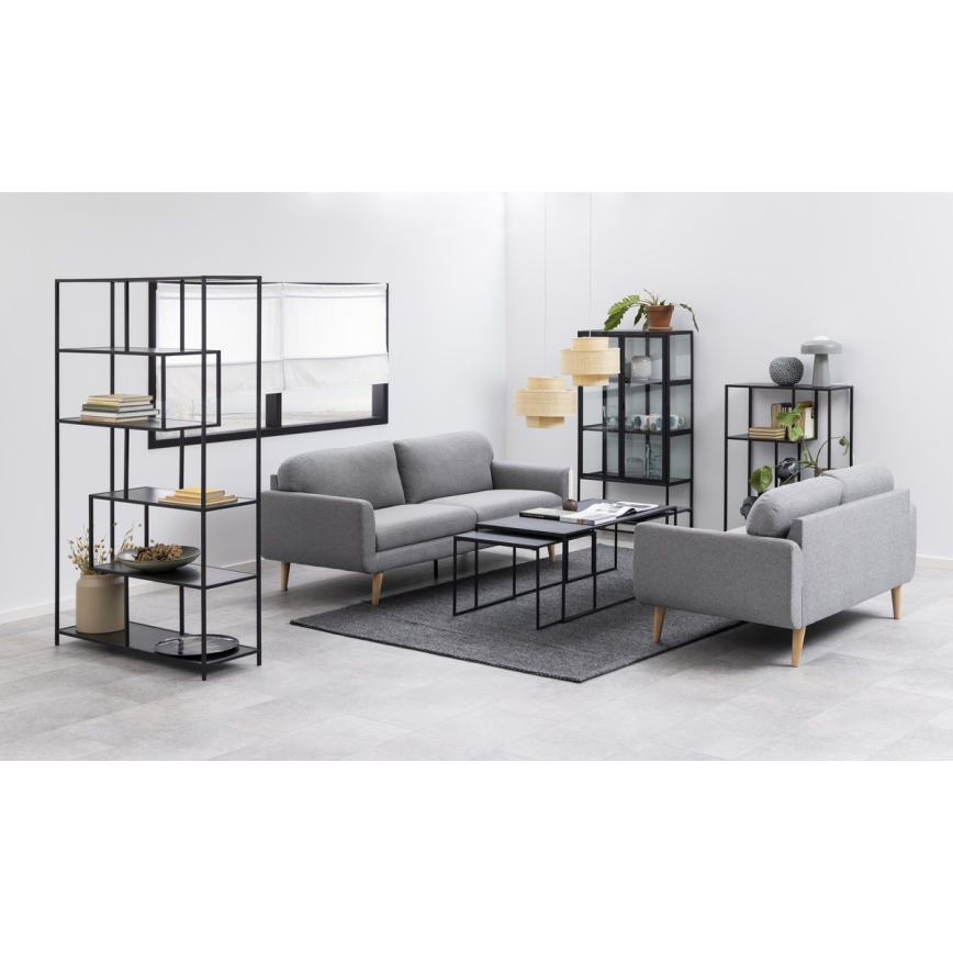 Set de 3 măsuțe de cafea ALMA, antracit