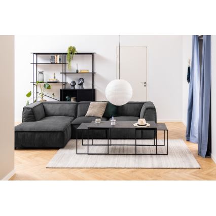 Set de 3 măsuțe de cafea ALMA, antracit