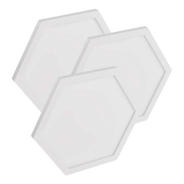 Set de 3 panouri LED RGBIC+CCT dimabile - extensie LED/1,8W/230V Wi-Fi Tuya