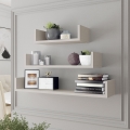 Set de 3 polițe de perete TRIO 40/60/80 x 11 x 18 cm, cașmir