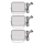 SET de 3 proiectoare LED RGBIC reglabile pentru exterior GoSmart LED/14W/230V 3000-6500K IP65 Wi-Fi Tuya