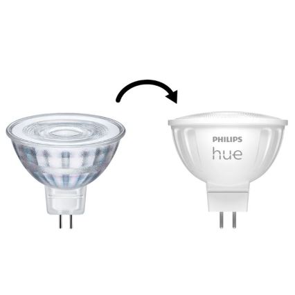 Set de 4 becuri LED dimabile Philips Hue WHITE AMBIANCE GU5,3/MR16/5,1W/12V 2200-6500K
