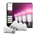 Set de 4 becuri LED reglabile Philips Hue WHITE AND COLOR AMBIANCE E27/6W/230V 1000-20000K