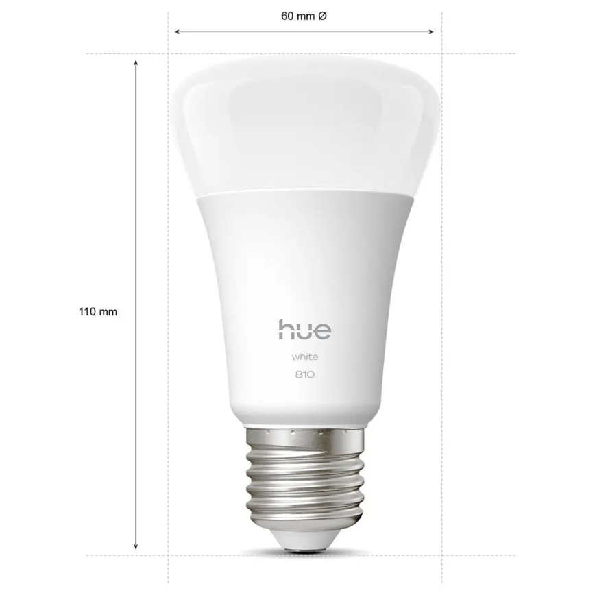 Set de 4 becuri LED reglabili Philips Hue WHITE E27/7W/230V 2700K