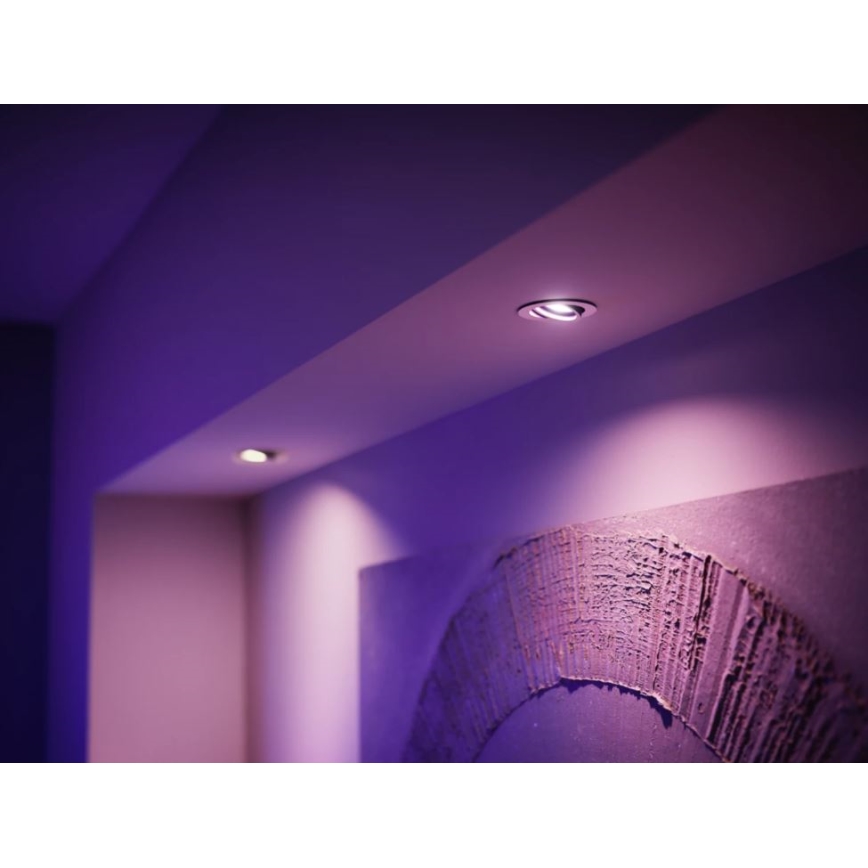 Set de 4 becuri LED RGBW dimabile Philips Hue WHITE AND COLOR AMBIANCE GU5,3/MR16/6,3W/12V 2000-6500K