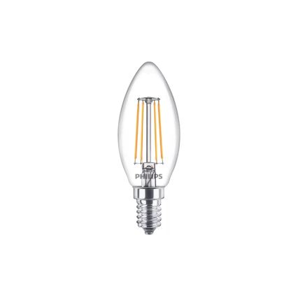 Set de 4 becuri LED Vintage Philips B35 14/4,3W/230V 2700K