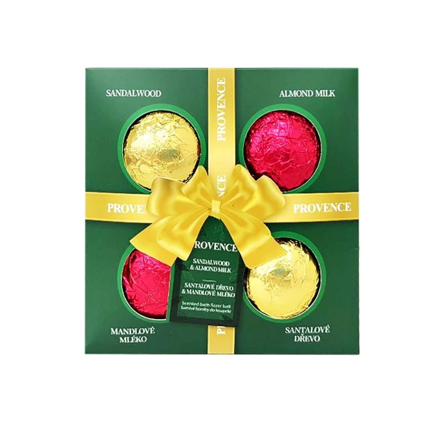 Set de 4 bombe efervescente pentru baie PROVENCE