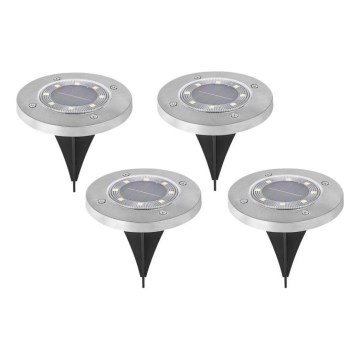 Set de 4 lămpi solare LED CLAVO LED/1xAAA, cu senzor, 4000K, IP44, 300 mAh