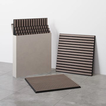 Set de 4 panouri acustice VASAVIK 60x60 cm, nuc