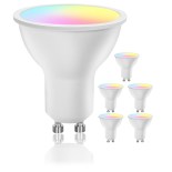 Set de 6 becuri LED RGBW dimabile GU10/6,5W/230V 2700-6500K Wi-Fi - Aigostar
