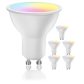 Set de 6 becuri LED RGBW reglabile MESH GU10/6,5W/230V 2700-6500K Wi-Fi + telecomandă - Aigostar