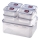 Set de 7 recipiente pentru alimente LOCK, albastru/transparent