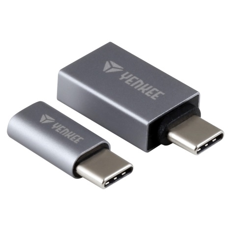Set de adaptoare de la USB-C la MicroUSB și USB-A Yenkee
