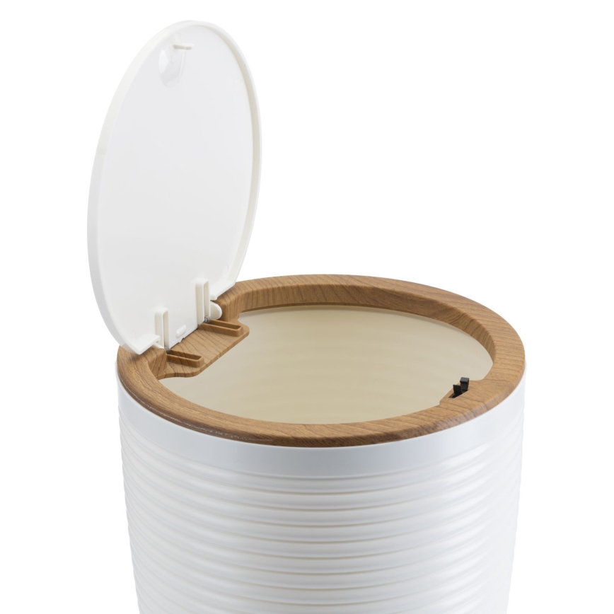 Set de baie CAROL 5 buc. alb/maro