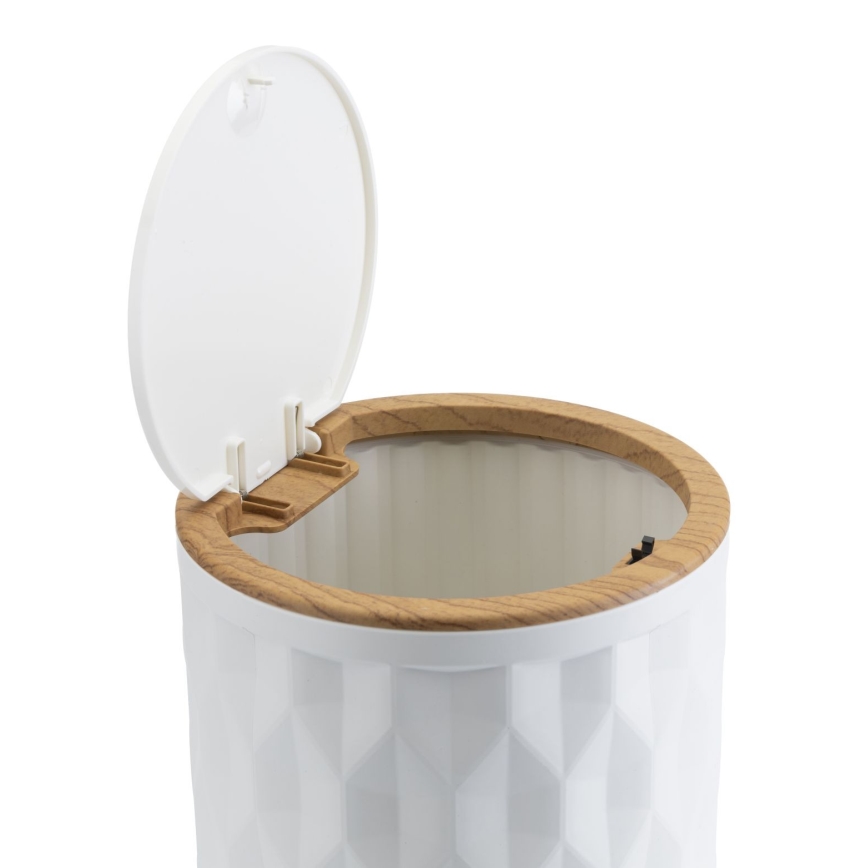 Set de baie REINA 5 buc. alb/maro